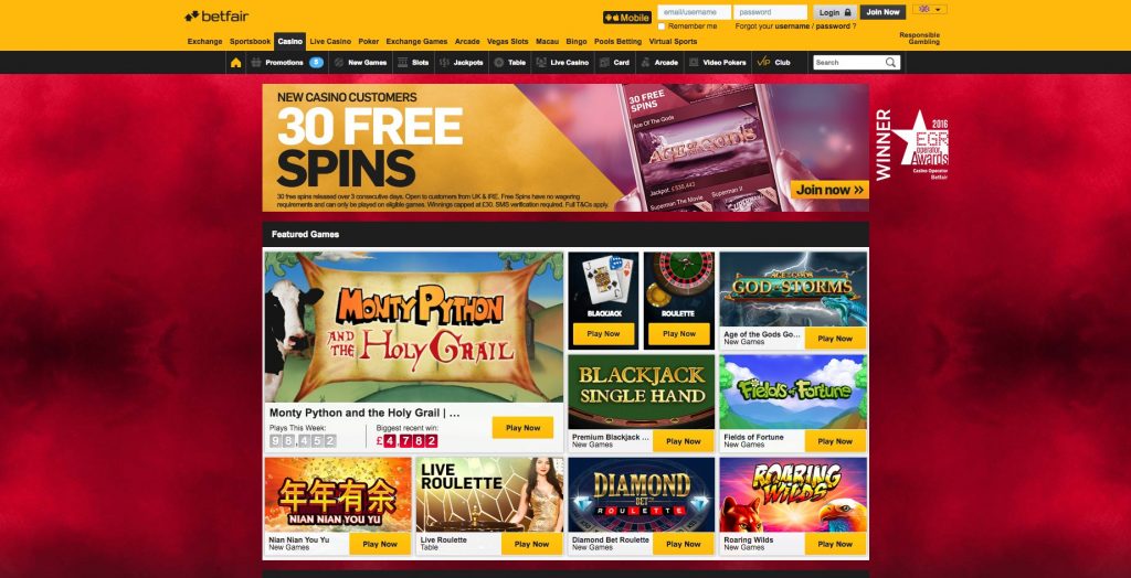 Betfair Casino